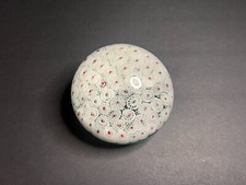 Vintage MCM Murano Fratelli Toso Millefiori Large Round Art Glass Paperweight