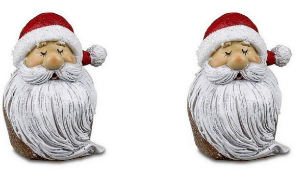 2 StüCk Formano Nikolaus Mit Bart Ca. 8 Cm Klassik Kunststein Handbemalt 781895-image