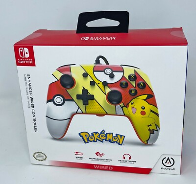 PowerA Pokemon Enhanced Wired Controller Nintendo Switch New Sealed Unopened