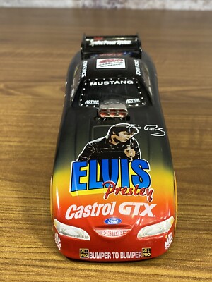 JOHN FORCE CASTROL GTX 1998 MUSTANG FUNNY CAR ELVIS Presley 1/24