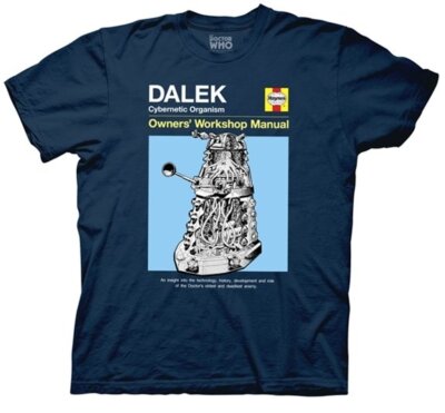 T-shirt Dr Who Dalek Caféine ! - Noir Humour Geek Coton Court Homme