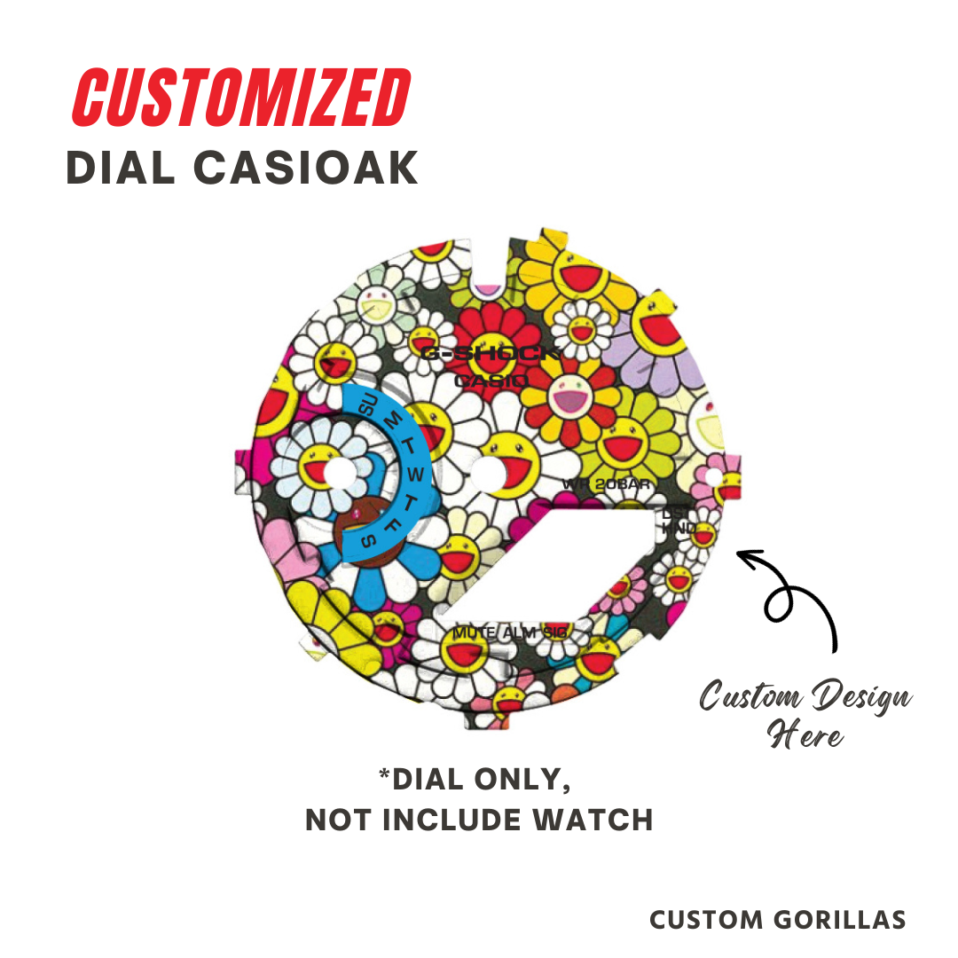 Dial G Shock GA 2100 With Custom Logo MuraKamiii Design | eBay