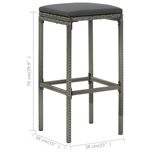 Elegant Bar Chair Set Of 6 With Cushions Kitchen Counter Stools Home Furniture - Picture 8 of 8