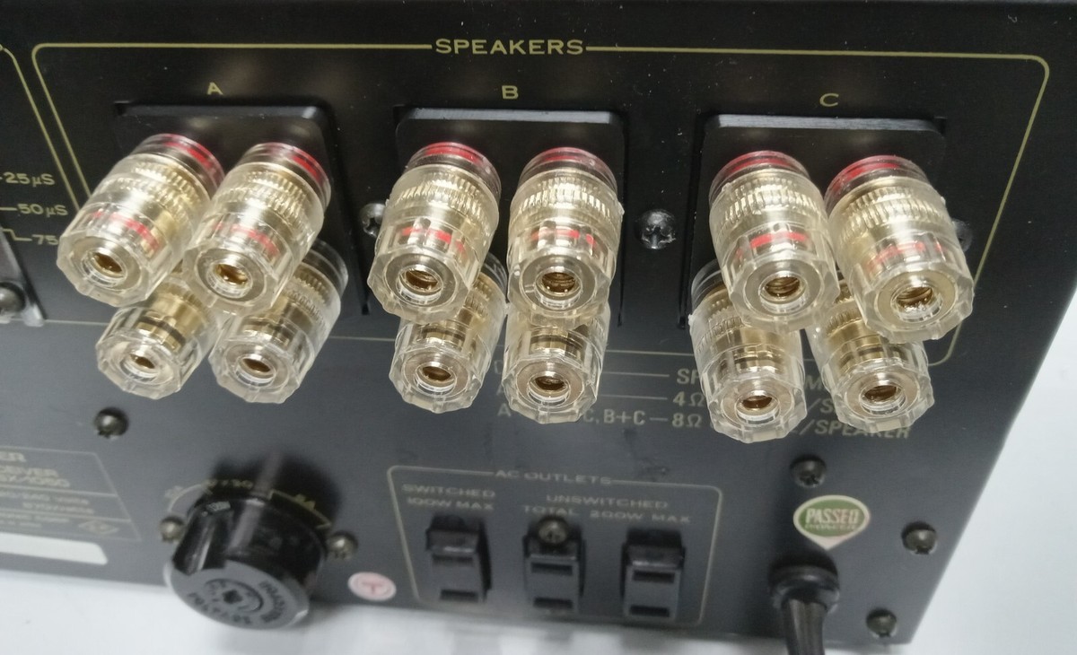 Pioneer SX-1250 Speaker Terminal Plate Only – For 5-Way Banana