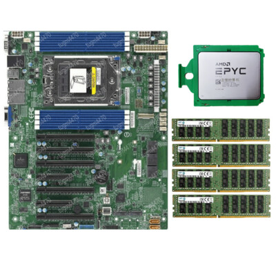 AMD EPYC 7F52 CPU + Supermicro H12SSL-i + 2133P RAM multiple