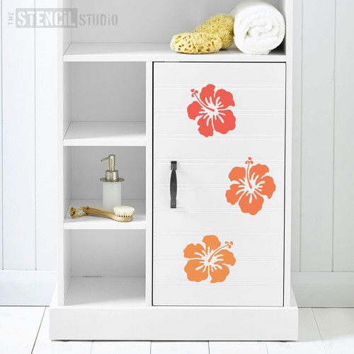 Hibiskus Blume Schablone Wohndeko Wand Möbel Handwerk Zum Selbermachen Wiederverwendbar 10091 - Bild 14 von 24
