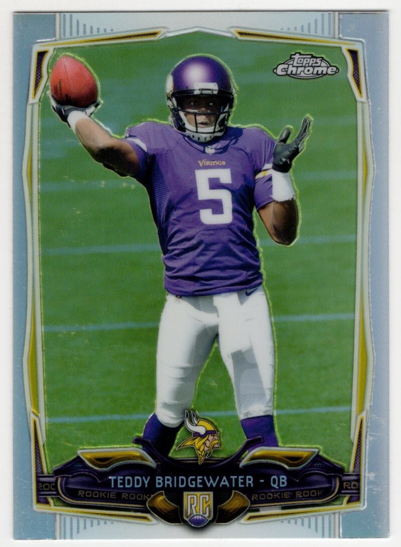 Teddy Bridgewater 2014 Topps Chrome #173 Rookie Card (RC) Minnesota Vikings NFL