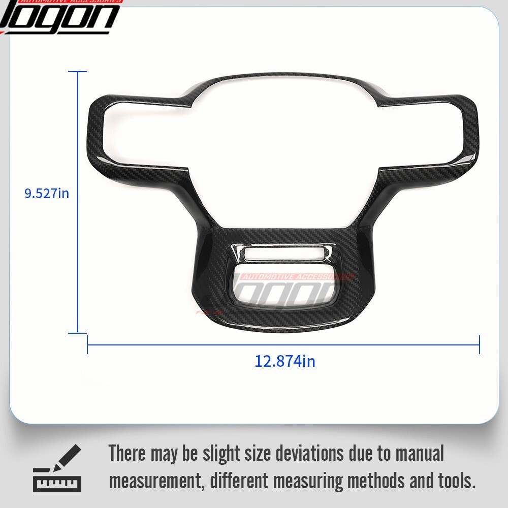 Real Carbon Steering Wheel Button Cover For Ford F150 2021+ Raptor R XL Platinum - Picture 6 of 10