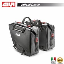 COPPIA BORSE LATERALI WATERPROOF GIVI GRT718 MOTO ENDURO NYLON 840D TPU 15 + 15