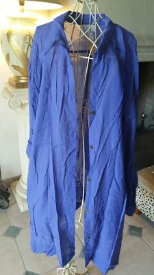 ROBE chemisier VOILE Coton VIOLET MAUVE AS2103 Lise CHARMEL T1 38 Neuf Etiquette - Photo 1/4