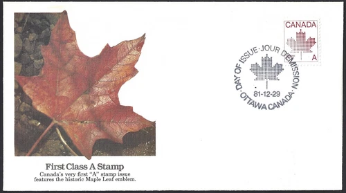 🍁Canada   #907     "NON - DENOMINATED  A"    Brand New 1981   Fleetwood Cover