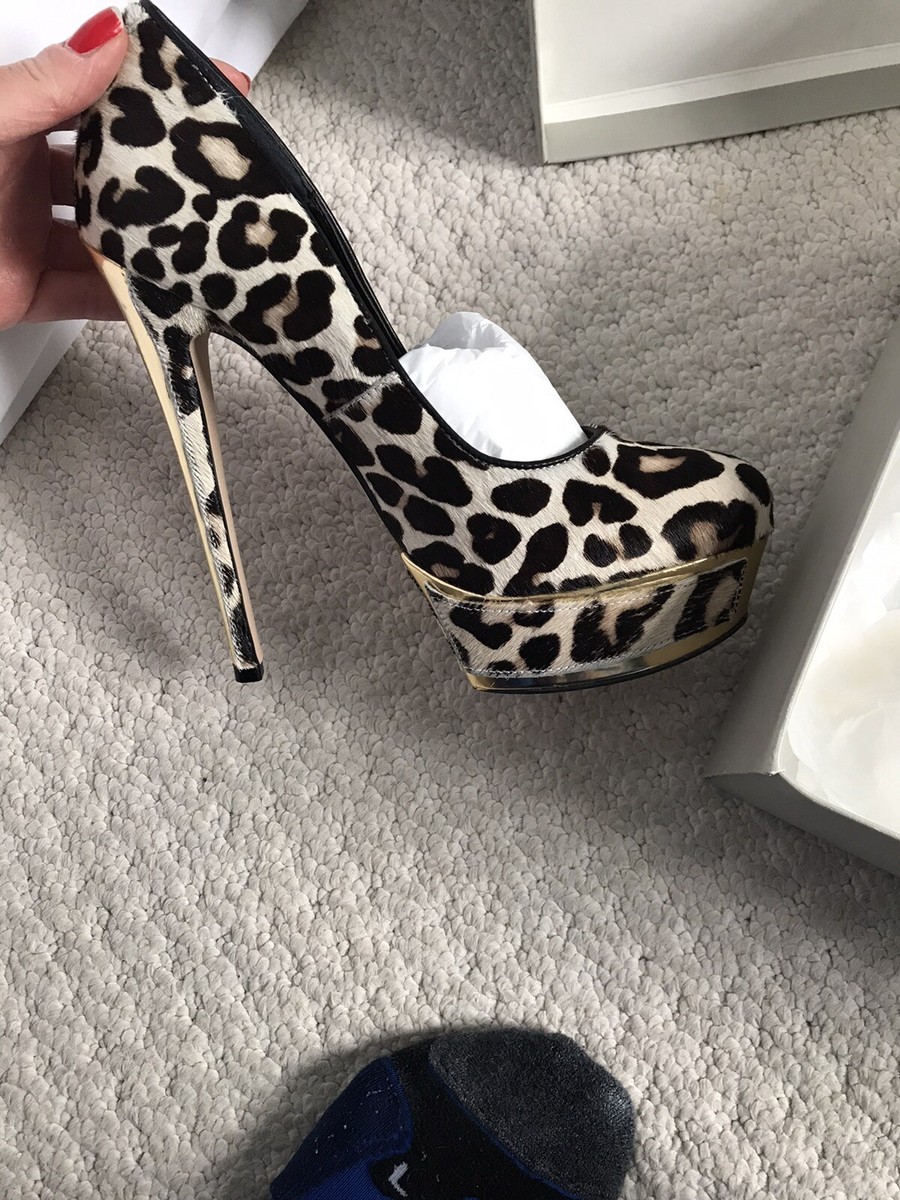 Carvela KG kurt geiger Pony Animal leopard Print High Shoes