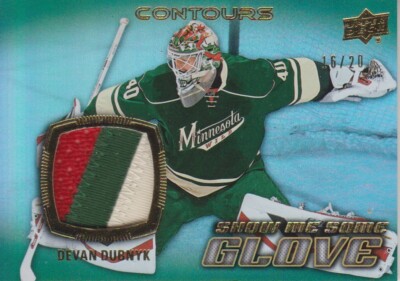 15-16 Upper Deck Contours Show Me Some Glove Jerseys Patch Devan Dubnyk #16/20