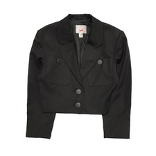 Mondi Black Long Sleeve Blazer Jacket Uk Women's S 8 K557