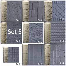 Cobblestone Texture Roller Seamless art craft diorama STL Loot Factory (Set 5)