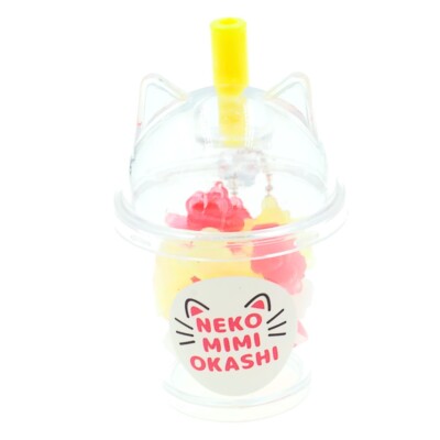 J Dream Gashapon Kawaii Cat Tumbler Fidget Beads Keychain Figure 1