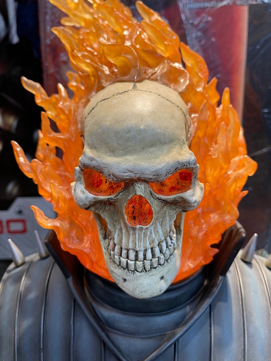 GHOST RIDER LEGENDARY SCALR BUST SIDESHOW EXCLUSIVE LIGHTS