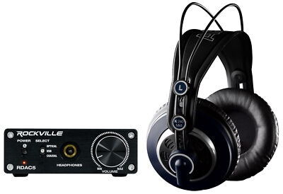 AKG K240 MKII Studio Recording Headphones+DAC Headphone Amplifier
