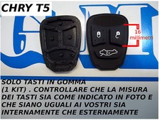 SOLO TASTI IN GOMMA PER TELECOMANDO DODGE JEEP GRAND CHEROKEE CHRYSLER COME FOTO