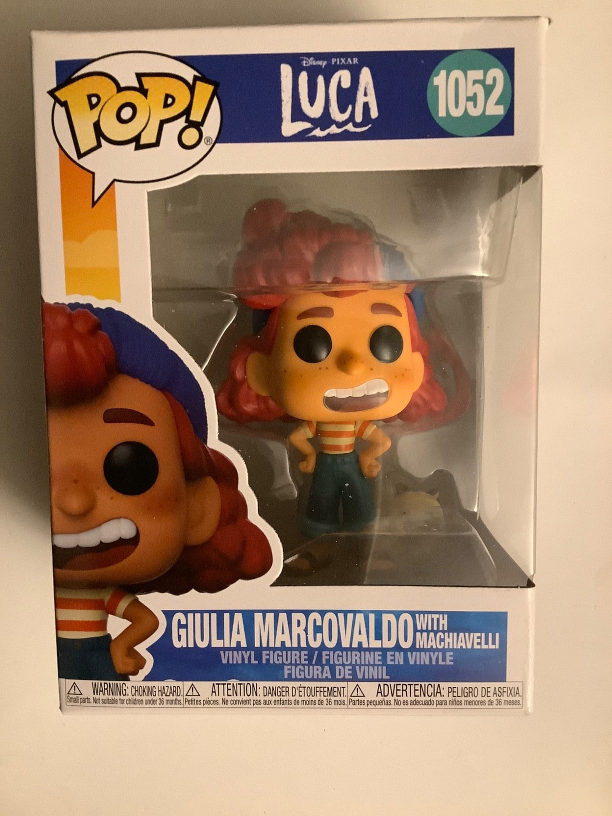Figura Vinilo Funko Pop Disney Pixar Luca 1052 Giulia Marcovaldo Maquiavelo
