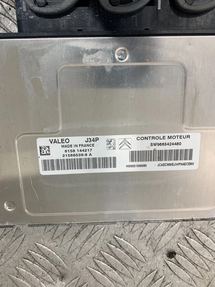 2011 PEUGEOT 207 1.4 ENGINE CONTROL UNIT SW9665424480 #2 - Image 2 of 3