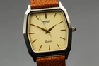 Vintage 1984 [Near MINT] Seiko Dolce 6030-5480 Tungsten Tank QZ Mens Watch JAPAN