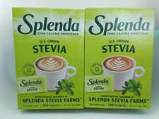 Splenda Stevia Sweetener Zero Calorie Packets, 100 Count 2 count V
