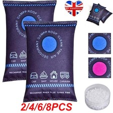 2-8Pcs Reusable Dehumidifier Bag Dehumidification Bag Desiccant for Car Home Use