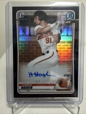2020 Bowman Draft Chrome Hudson Haskin Black Refractor Auto /75 CDA-HH