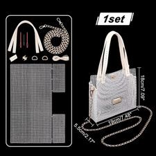 DIY Knitting Crochet Handbags Kit Mesh Plastic Canvas Kit for Shoulder Bags DIY 