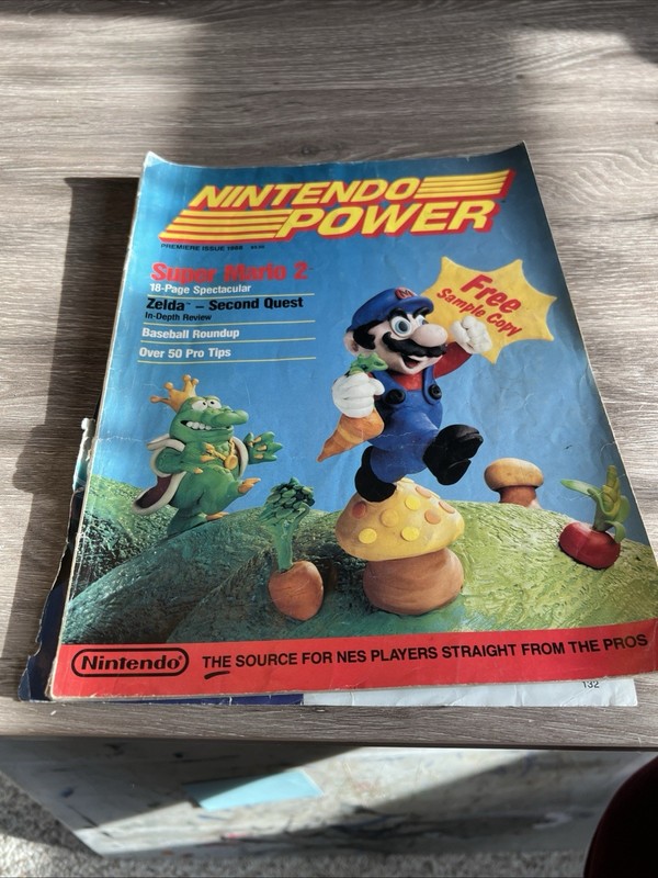 Nintendo Power Magazine First Premier Issue 1. Free Sample Copy