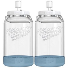 1.5 Gallon Glass Fermentation Jars with Lids  Airlocks, 2 Pack 1.5 Gallon