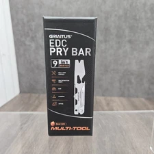 Griaitus EDC 9-in-1 Multi-Tool Pry Bar Wrench Knife Bottle Opener Utility