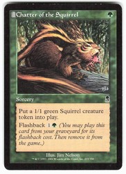 Chatter of the Squirrel 233 Common Odyssey Magic: The Gathering
