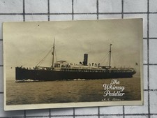 Vintage Real Photo Postcard USS BEAR ~ 1874 Arctic Alaska Vessel Ship ?