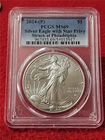 2024-(P) American Silver Eagle S$1 Dollar ASE PCGS MS 69 STAR PRIVY  #T2375
