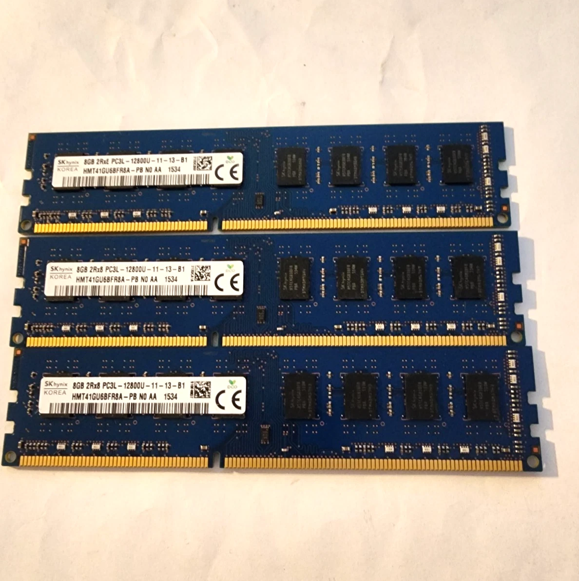 PC3-12800 (DDR3-1600) Computer Memory (RAM) 24 GB Total Capacity
