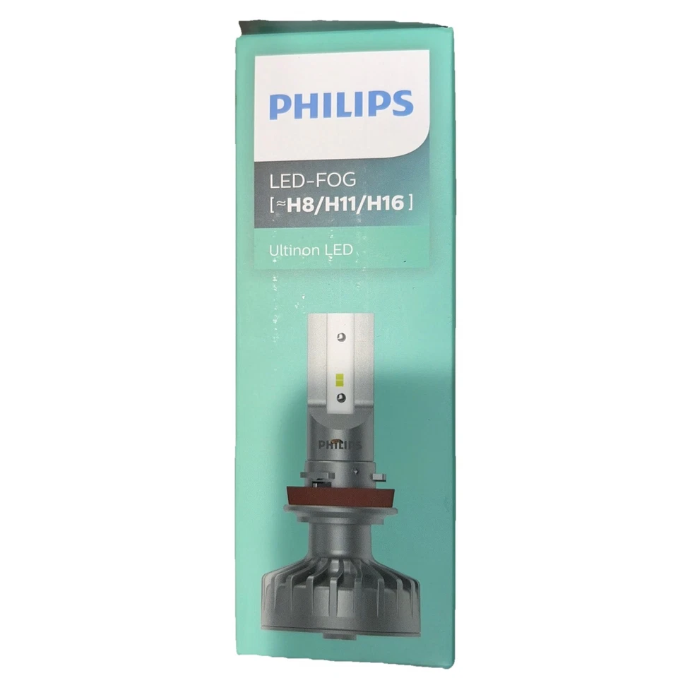 Philips Ultinon LED H8 H11 H16 12V 6200k Pure White LED Auto Fog Lamps  - Image 3 of 4