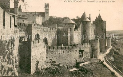 Carcassonne Ensemble de la Porte d Aude