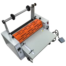 110V 420MM/16'' Steel Roller Laminating Machine Single&Double Side Laminating