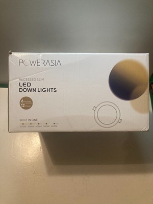 NEW Open Box Powerasia Recessed Slim LED Down Lights 12 Pack 6 Inches