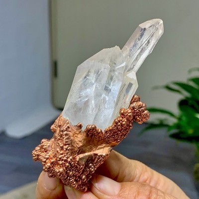 106G  Rare!! iridescent Native Copper crystal mineral specimen