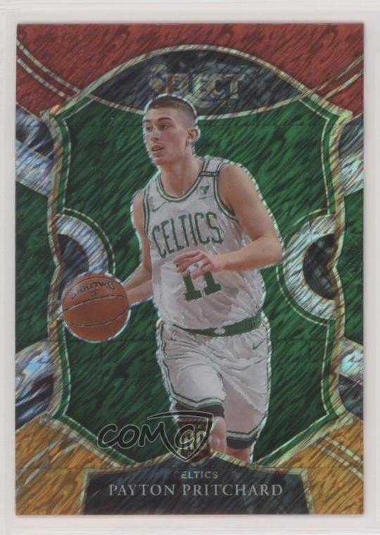 2020 Select Concourse Red White Orange Shimmer Prizm Payton Pritchard #86 0k1p