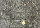 12k BLI Communion Chalice Medal Pendant Charm On 14kGf BLI Chain In Original Box — photo 6