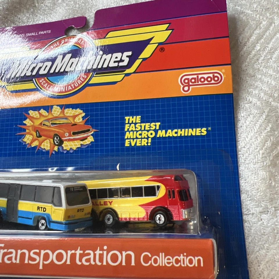 1989 Micro Machines ULTRA FAST Public Transportation Collection #8 * VERY RARE - Image 4 of 4