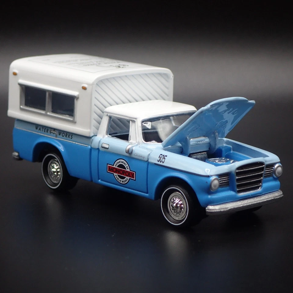 1960-1964 Studebaker Champ Pick-Up Camion Monopoly 1:64 Scala Modellino Auto - Immagine 4 di 4