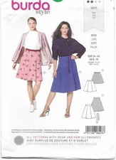 74 BURDA 6247: SKIRT SIZE 8-18 SEWING PATTERN