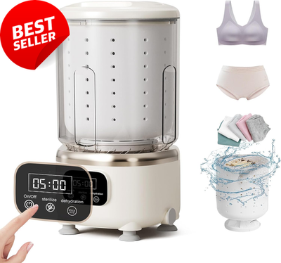 #ad Mini Portable Underwear Washer 2L Cordless for Travel Dorm RV Apartment Use $62.99