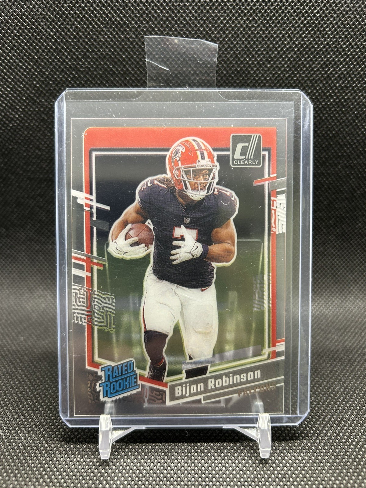 2023 Panini Clearly Donruss - Rated Rookie Bijan Robinson #53 (RC) Falcons