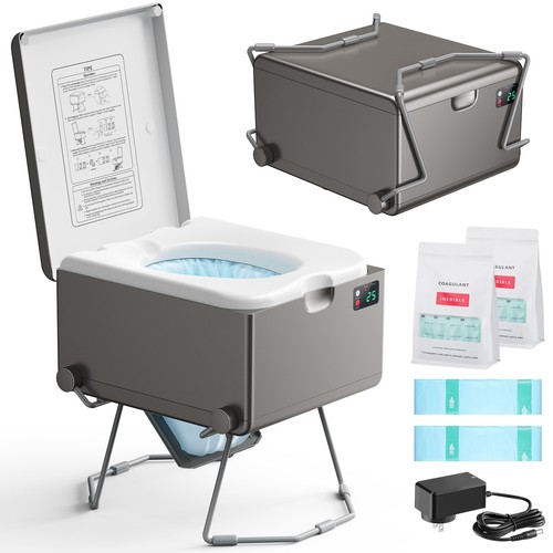 MODIWELL Dry Flush Toilet, LE-310 Grey, Used-Class C